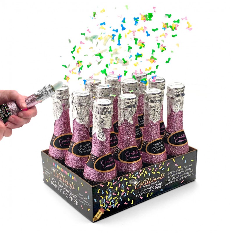 Glitterati Penis Party Champagne Confetti 12-Pack